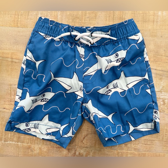 3 set boys toddler swim trunks shark pool shorts Hawaiian print cat & Jack - Picture 3 of 7
